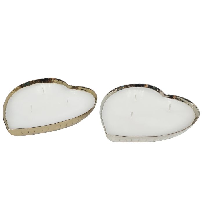 Vela Moderno DKD Home Decor Dorado Plateado 18 x 3.5 x 18 cm (2 Unidades) Vela Moderno DKD Home Decor Dorado Plateado 18 x 3.5 x 18 cm (2 Unidades)