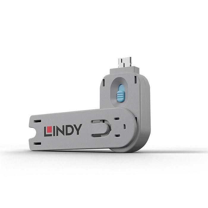 Lindy USB Type A Port Blocker Key, Blue Lindy USB Type A Port Blocker Key, Blue
