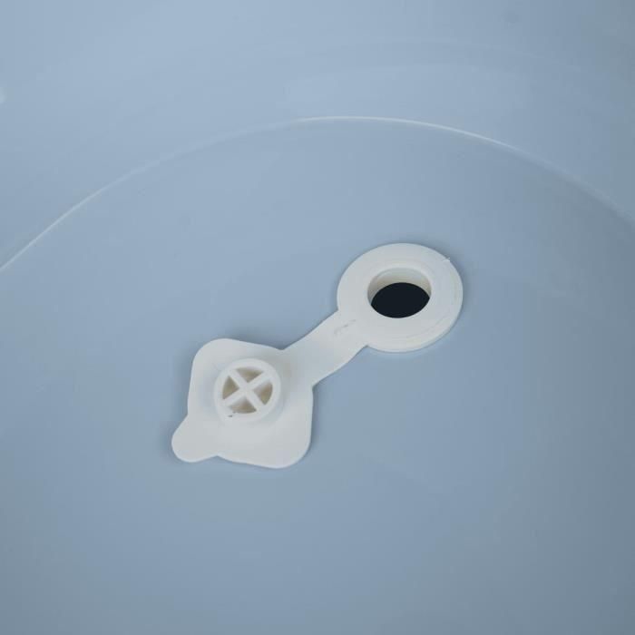 Thermobaby VASCO Fleur Bleue Kit de Baño con Bañera, Pies Plegables y Manguera Desagüe 3