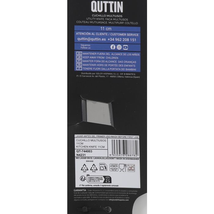 Cuchillo Multiusos Laser 11 cm - Inde (36 Unidades) 4 Cuchillo Multiusos Laser 11 cm - Inde (36 Unidades) 4