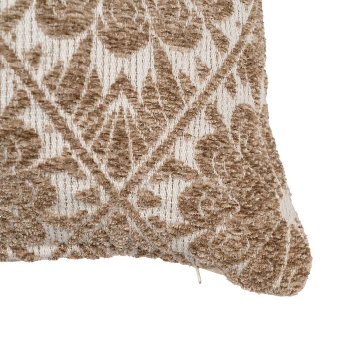 Cojín Blanco-Verde Algodón / Poliéster 40 X 60 cm