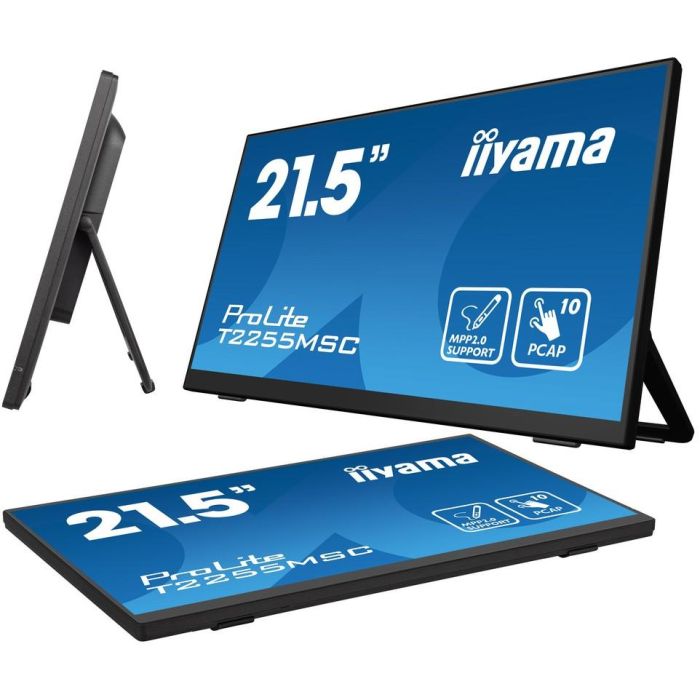 iiyama ProLite T2255MSC-B1 Monitor Táctil 21.5" Full HD IPS 1920x1080 60Hz HDMI DP Altavoces Negro 7