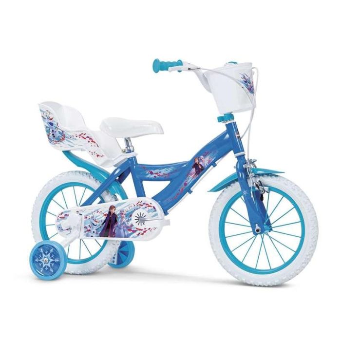 Huffy Bicicleta Infantil 14 Pulgadas Disney Frozen para Niñas - Cuadro de Hierro Resistente - Edad Recomendada 4+ Años Huffy Bicicleta Infantil 14 Pulgadas Disney Frozen para Niñas - Cuadro de Hierro Resistente - Edad Recomendada 4+ Años
