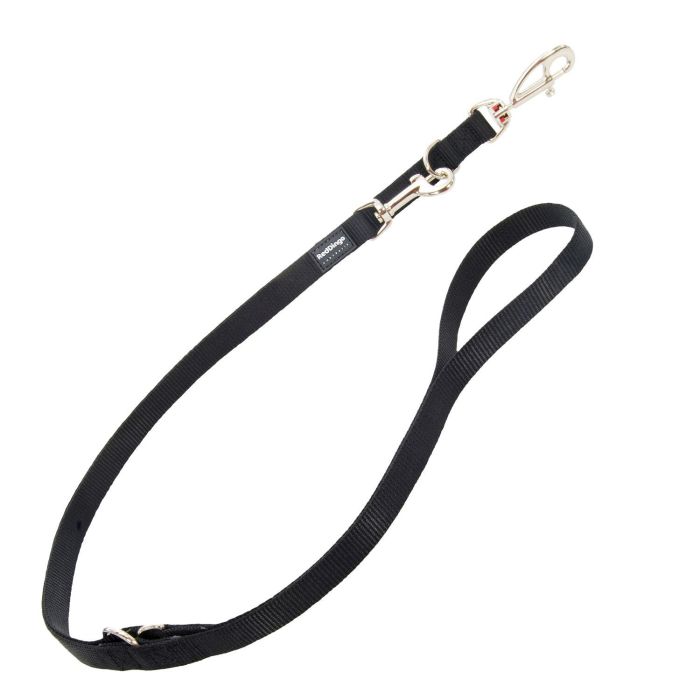 Red Dingo Correa Multiposición Lisa Negra 15 mm x 2 m