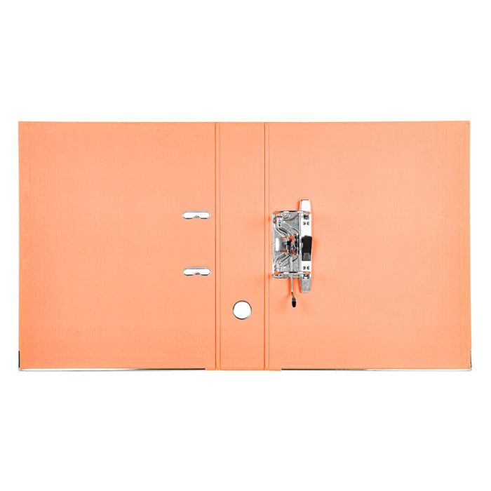 Archivador De Palanca Liderpapel Folio Documenta Forrado Pvc Con Rado Lomo 75 mm Naranja Con Compresor 6 unidades 7