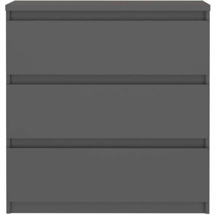 Cómoda - CHELSEA - 3 cajones - Antracita - 77,2 x 42,2 x 79,9 cm 4 Cómoda - CHELSEA - 3 cajones - Antracita - 77,2 x 42,2 x 79,9 cm 4