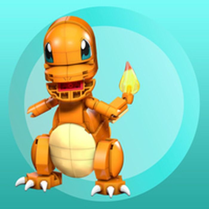 Mega Construx Pokémon Salameche: Figura de Construcción Articulada para Recrear Batallas, Tipo Fuego, 180 Piezas 18