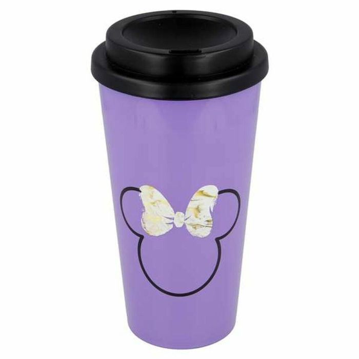 Vaso de cafe doble minnie 520 ml.