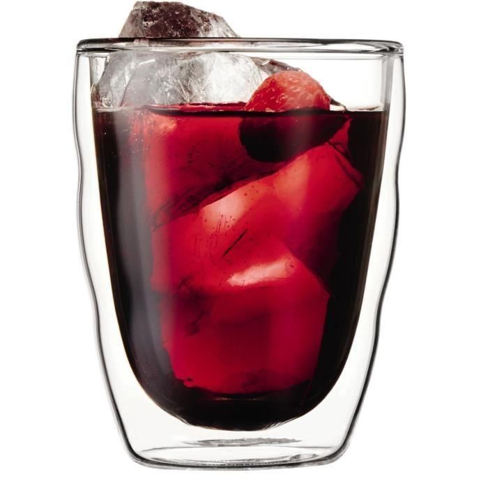 Bodum PILATUS Set 2 Vasos Doble Pared Vidrio Borosilicato Transparente 0.35L para Aislamiento Térmico Bebidas Calientes Frías Bodum PILATUS Set 2 Vasos Doble Pared Vidrio Borosilicato Transparente 0.35L para Aislamiento Térmico Bebidas Calientes Frías