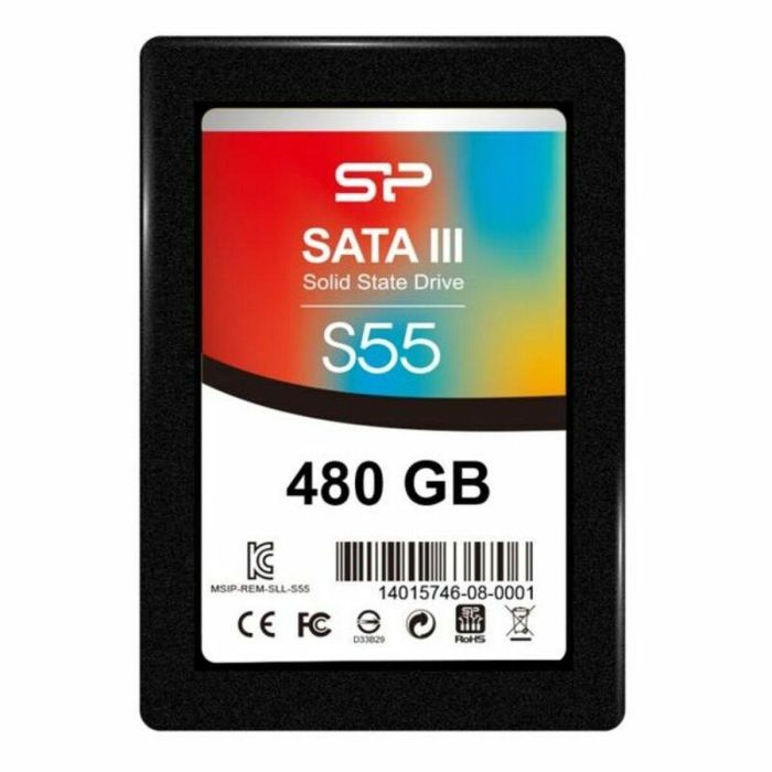 Silicon Power SP480GBSS3S55S25 Disco Duro Interno SSD 480GB 2.5" SATA III Lectura 560MB/s Escritura 530MB/s 4 Silicon Power SP480GBSS3S55S25 Disco Duro Interno SSD 480GB 2.5" SATA III Lectura 560MB/s Escritura 530MB/s 4