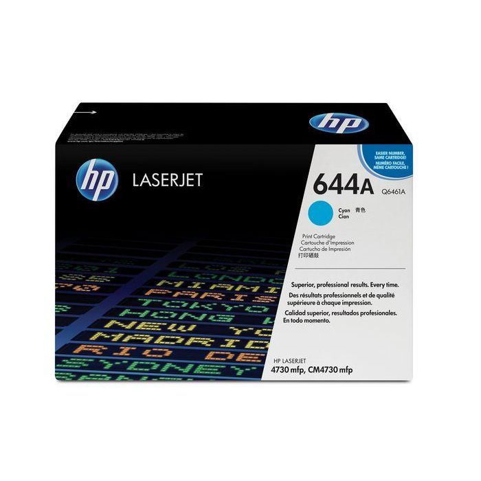 HP 644A Cyan Original LaserJet Toner Cartridge para Impresoras HP LaserJet, Mayor Productividad y Menor Coste HP 644A Cyan Original LaserJet Toner Cartridge para Impresoras HP LaserJet, Mayor Productividad y Menor Coste