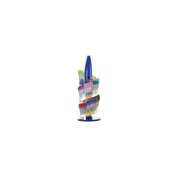 Bic Expositor Family Cristal Surtido + Regalo 3 Cajas Cristal Azul, Negro, Rojo, Verde, Rosa, Morado, Turquesa