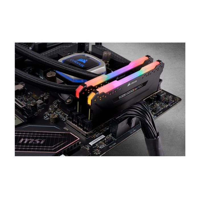 Corsair CMW32GX4M2E3200C16 Módulo de Memoria RAM DDR4 RGB PRO 32GB (2x16GB) 3200MHz CL38 para PC 3