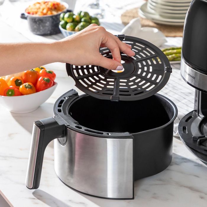 Freidora de Aire InnovaGoods Fryinn 3500 Negro 1400 W 3,5 L Acero Inoxidable 9 Freidora de Aire InnovaGoods Fryinn 3500 Negro 1400 W 3,5 L Acero Inoxidable 9