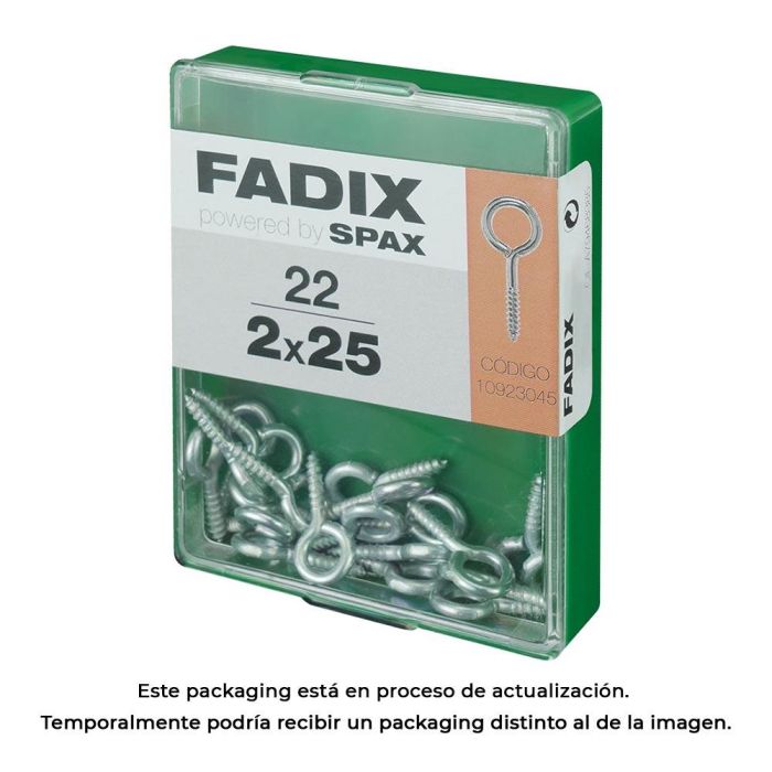 Fadix 10923045 Hembrilla cerrada zincado Acero 2,0 x 25 mm Caja 22 uds 0 Fadix 10923045 Hembrilla cerrada zincado Acero 2,0 x 25 mm Caja 22 uds 0