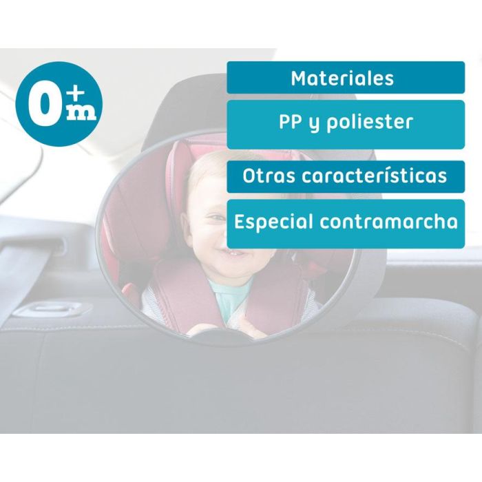 KioKids Espejo Retrovisor Trasero Para Bebé a Contramarcha, Visión Directa Asiento Trasero 4