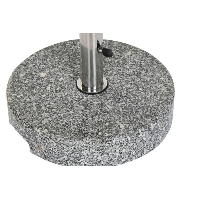 DKD Home Decor Base Parasol Terraza y Jardín Gris Granito/Inox 38 x 41 x 38 cm Capacidad 24kg 1