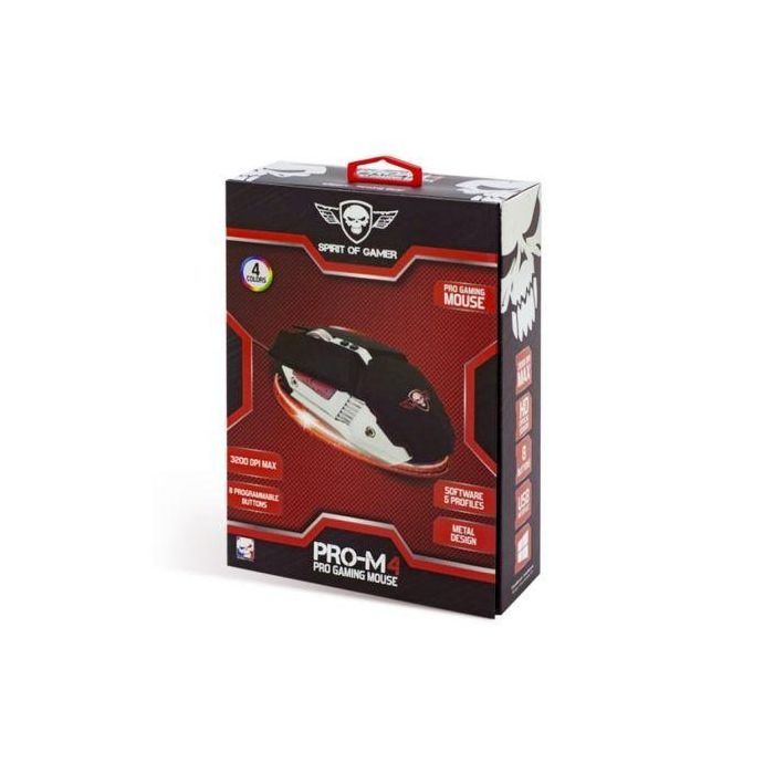 Ratón Gaming Spirit of Gamer PRO-M4/ Hasta 3200 DPI 4 Ratón Gaming Spirit of Gamer PRO-M4/ Hasta 3200 DPI 4