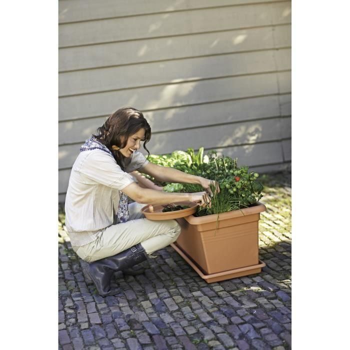 Platillo ELHO Green Basics 100 planter - Terracota blanda - XXL - Exterior - Ø 89.7 x H 5.7 cm 2 Platillo ELHO Green Basics 100 planter - Terracota blanda - XXL - Exterior - Ø 89.7 x H 5.7 cm 2