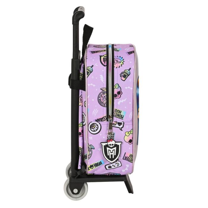 Mochila Escolar con Ruedas Monster High Best boos Lila 22 x 27 x 10 cm 2 Mochila Escolar con Ruedas Monster High Best boos Lila 22 x 27 x 10 cm 2