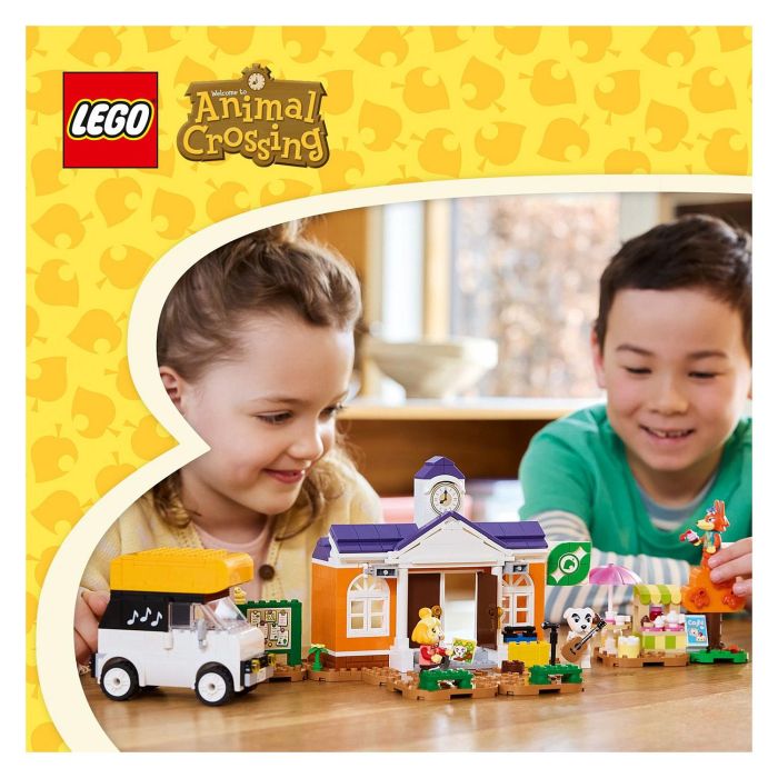 Lego Animal Crossing 77052 Kéké en la Plaza Juguete para Construir con Cafetería