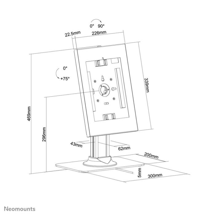 Soporte para Tablet Neomounts DS15-650WH1 Blanco 7 Soporte para Tablet Neomounts DS15-650WH1 Blanco 7