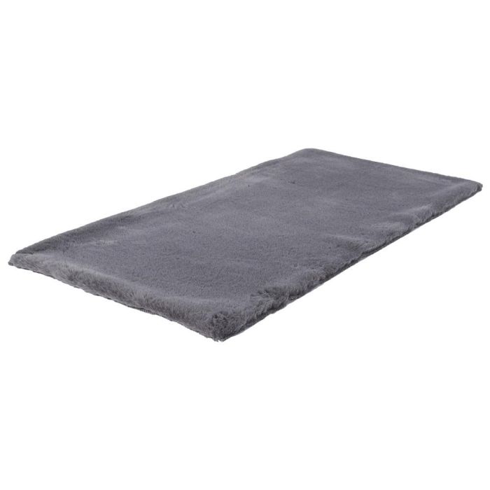 Home Deco Factory Alfombra Gris 110x60 cm Suave Poliéster 4