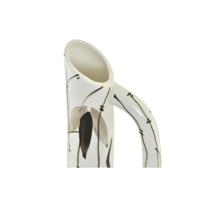 DKD Home Decor Jarrón Urban de Porcelana Blanco y Negro, 15 x 28 x 15 cm (Pack de 2) 1 DKD Home Decor Jarrón Urban de Porcelana Blanco y Negro, 15 x 28 x 15 cm (Pack de 2) 1