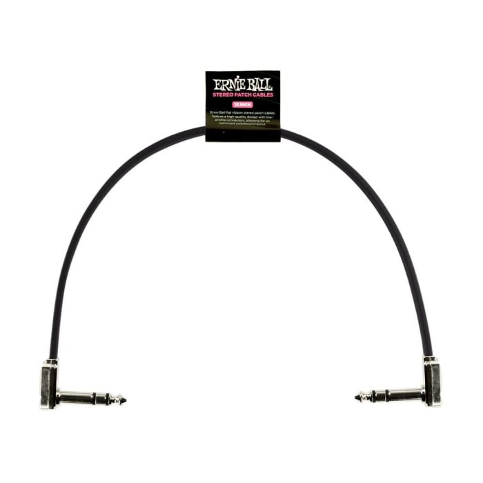 Cable Eb Patch Flat Ribbon Trs 12" Negro 2 Cable Eb Patch Flat Ribbon Trs 12" Negro 2