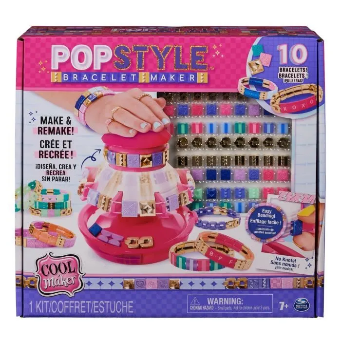Spin Master Estudio De Pulseras Popstyle 6067289 Fácil de Hacer Pulseras con 170 Cuentas 5