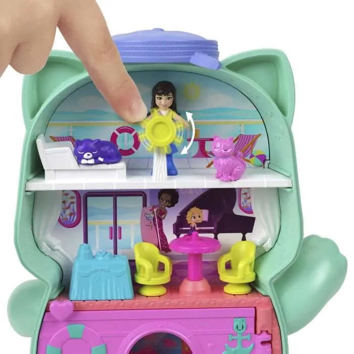 Polly Pocket MATJCR37 Caja de Crucero para Gatitos Polly Pocket MATJCR37 Caja de Crucero para Gatitos