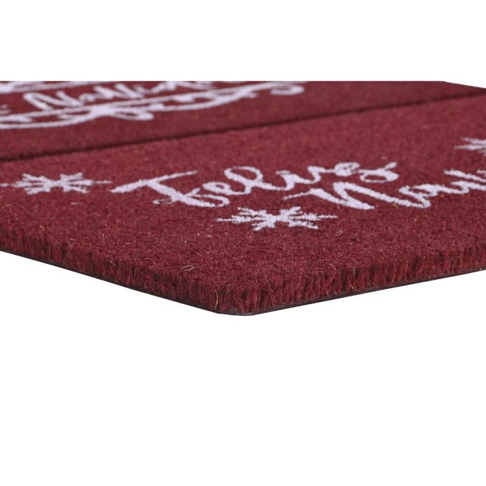 Felpudo Navidad Tradicional DKD Home Decor Rojo Blanco 40 x 1.5 x 60 cm (2 Unidades) 1