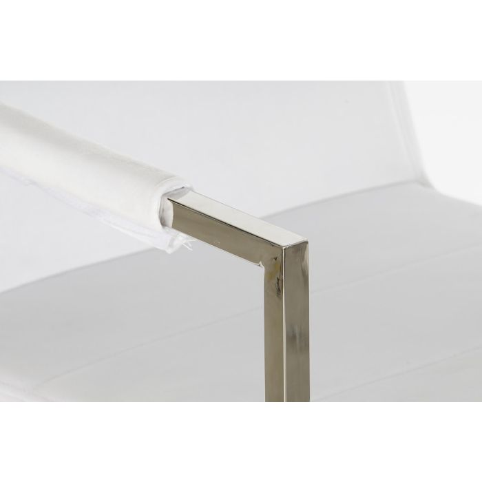 DKD Home Decor Butaca Blanco Acero y Poliester 68 x 92 x 56 cm 3