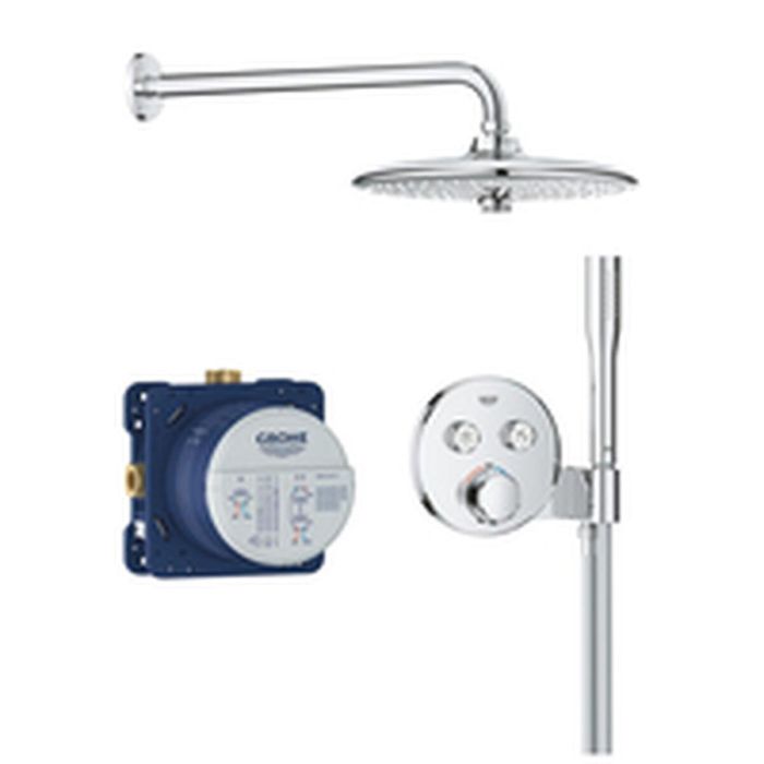 Grohe 34878000 Conjunto de Ducha Empotrado con Mezclador Termostático, Todo Tipo de Chorros, Gris 2 Grohe 34878000 Conjunto de Ducha Empotrado con Mezclador Termostático, Todo Tipo de Chorros, Gris 2