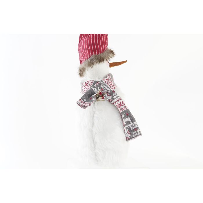 DKD Home Decor Estatua Decorativa Navidad Tradicional Muñeco de Nieve de Poliéster Blanco Rojo Gris - Perfecta para el Hogar 17x50x28 cm 2 DKD Home Decor Estatua Decorativa Navidad Tradicional Muñeco de Nieve de Poliéster Blanco Rojo Gris - Perfecta para el Hogar 17x50x28 cm 2