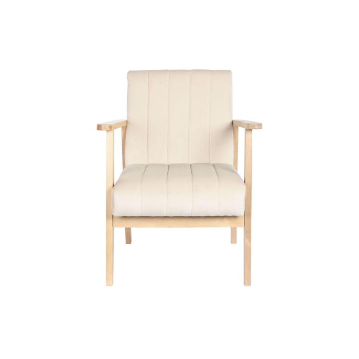 Sillon Sixties DKD Home Decor Beige Natural 68 x 81 x 63 cm 3