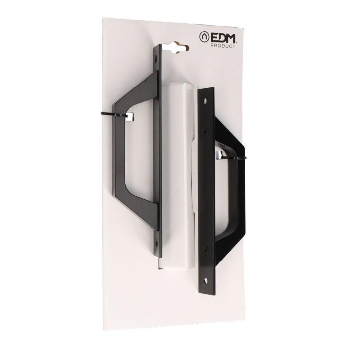 Edm Asa Recta con Placa 6804 Aluminio Negro Blister 2 Unidades 200 x 25 mm 1