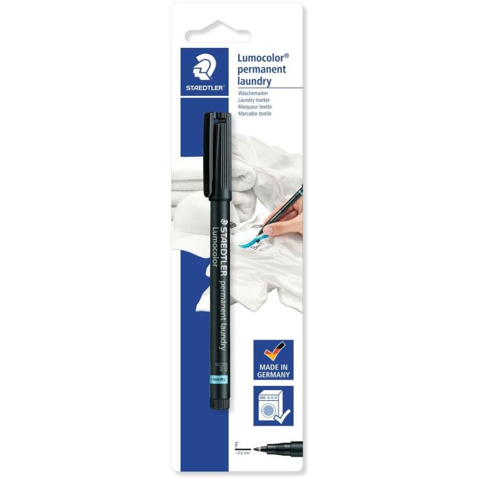 Rotulador Permanente Staedtler 319 Lumocolor (F) Laundry En Blister Negro 10 unidades