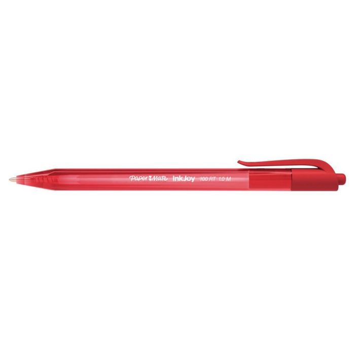 Paper Mate Inkjoy 100 Bolígrafo Retráctil Triangular Rojo -20U- 1