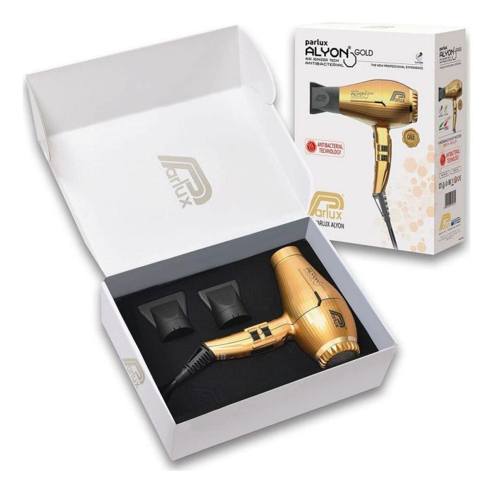 Parlux Alyon Secador de Pelo Profesional 2250W, Motor Larga Duración, 2 Vel/4 Temp, Golpe Frío, Ligero y Ergonómico, Color Oro 3 Parlux Alyon Secador de Pelo Profesional 2250W, Motor Larga Duración, 2 Vel/4 Temp, Golpe Frío, Ligero y Ergonómico, Color Oro 3