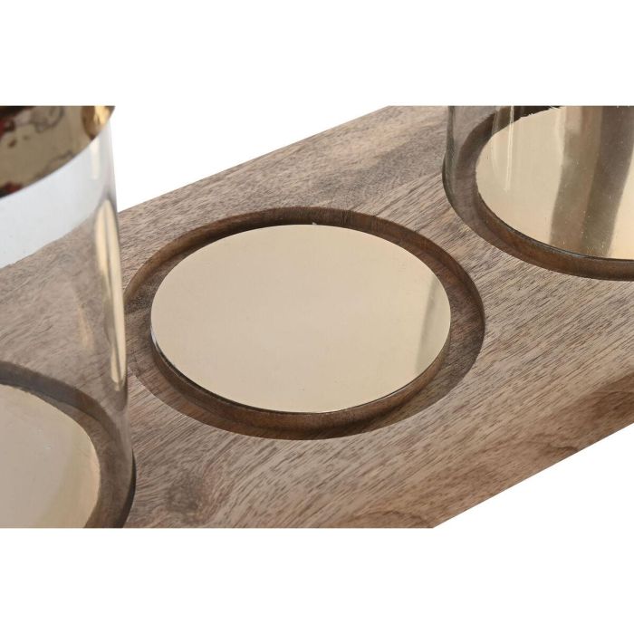 Portavela Moderno DKD Home Decor Marron 19 x 33 x 51 cm 2 Portavela Moderno DKD Home Decor Marron 19 x 33 x 51 cm 2