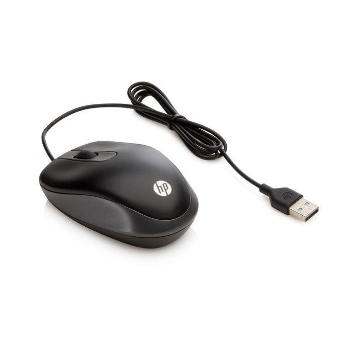 HP USB Travel Mouse Ligero, Super-Compacto para Portátiles y Tablets - Optimizado para Productividad en Movimiento