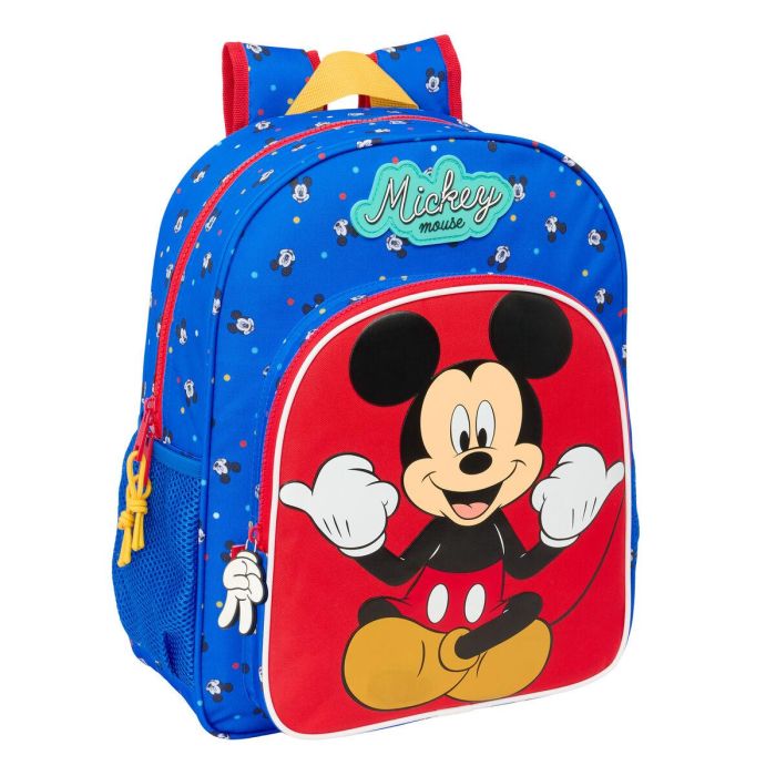 Mochila Escolar Mickey Mouse Clubhouse Good day Azul 32 x 38 x 12 cm