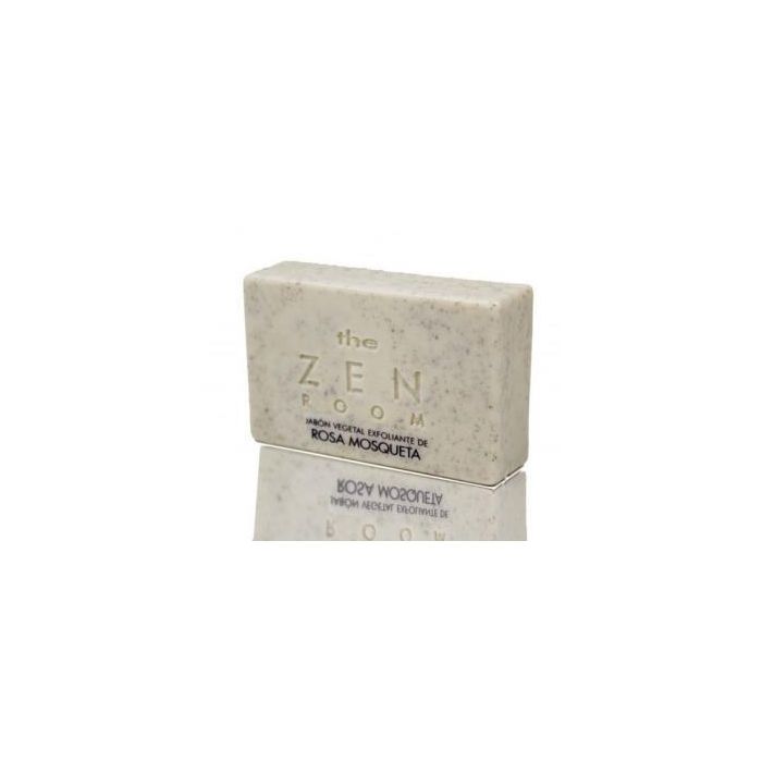 The Zen Room Jabón Exfoliante con Rosa Mosqueta 100g para Regeneración y Nutrición de la Piel