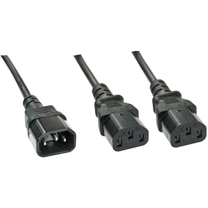 Lindy Cable Divisor IEC C14 a 2 x IEC C13 de 1m para PC, Impresoras, Monitores y Equipos de Audio 0 Lindy Cable Divisor IEC C14 a 2 x IEC C13 de 1m para PC, Impresoras, Monitores y Equipos de Audio 0