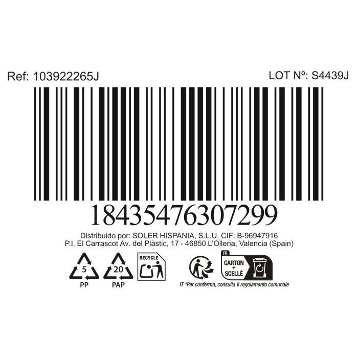 La Mediterranea Set 5 Boles Con Tapa Azul "Adele" 2