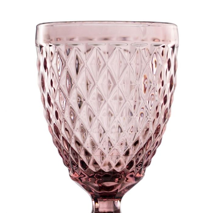 Copa Rosa Cristal Decoración 9 X 9 X 17 cm