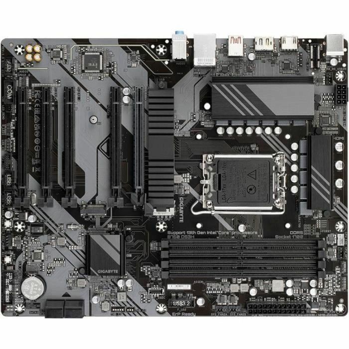 GIGABYTE GIG1688241533692 Placa base B760 DS3H compatible con Intel 14ª Gen DDR5 hasta 7600 MHz 2x PCIe 4.0 M.2 23