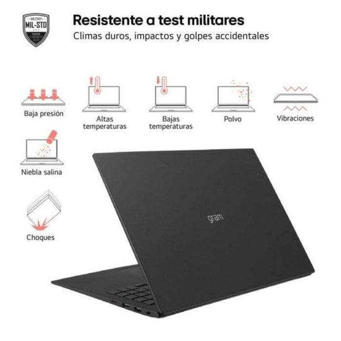 LG Gram 16ZD90S Intel Core Ultra 7 155H Portátil 40,6 cm (16") WQXGA 16 GB LPDDR5-SDRAM 512 GB SSD Wi-Fi 6E (802.11ax) Negro 2 LG Gram 16ZD90S Intel Core Ultra 7 155H Portátil 40,6 cm (16") WQXGA 16 GB LPDDR5-SDRAM 512 GB SSD Wi-Fi 6E (802.11ax) Negro 2