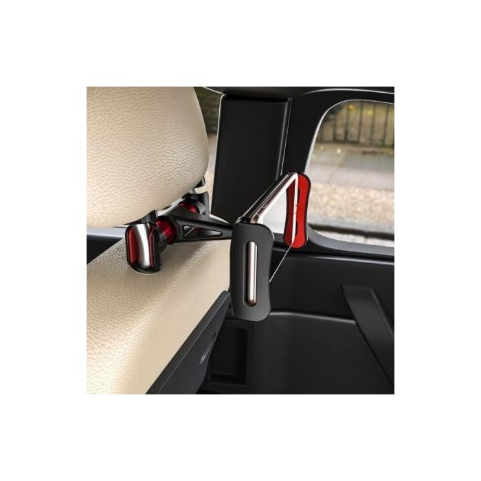 Aisens Soporte de Coche Ajustable para Reposacabezas, Compatible con Teléfonos y Tablets de 5 a 12 Pulgadas, Negro-Rojo 3 Aisens Soporte de Coche Ajustable para Reposacabezas, Compatible con Teléfonos y Tablets de 5 a 12 Pulgadas, Negro-Rojo 3